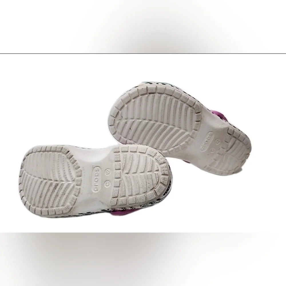 CROCS White and Black Slippers with Classic Comfort
